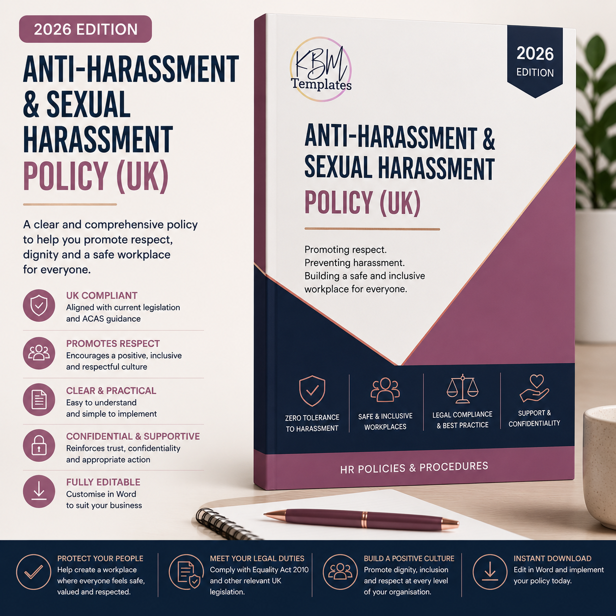 Anti-Harassment & Sexual Harassment Policy (UK) 2026 Edition