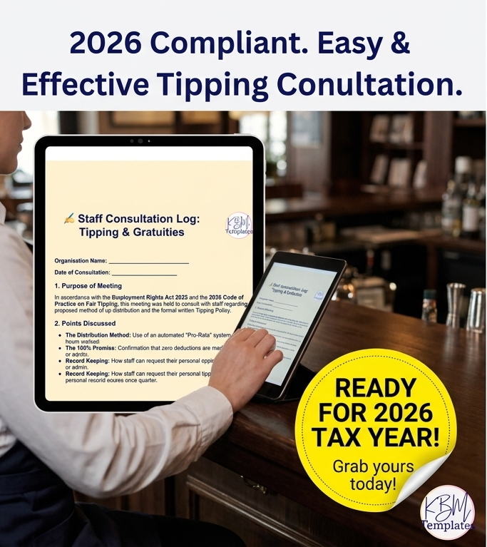UK Tipping Compliance Toolkit 2026 with Automated Tronc Calculator